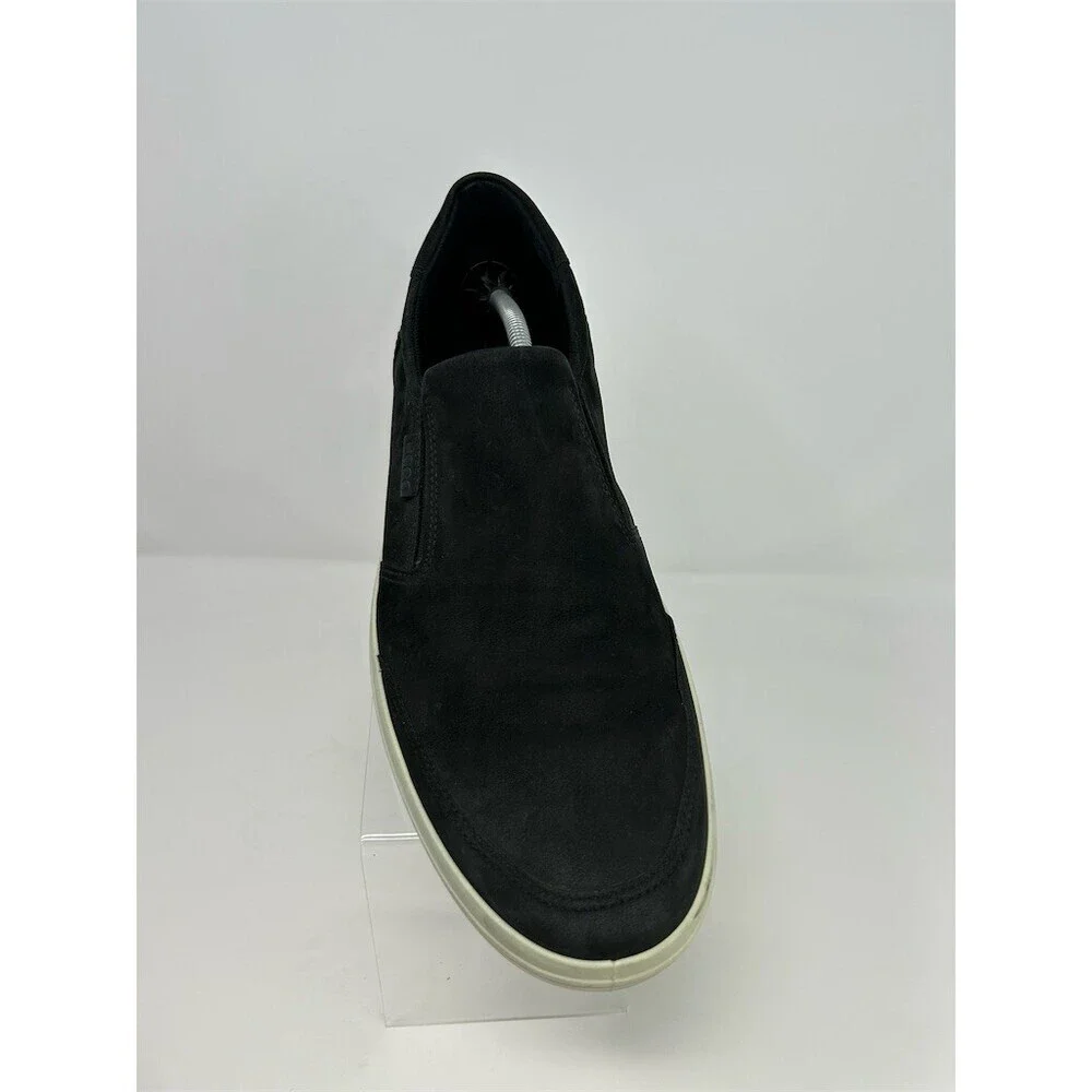 ECCO Soft 7 Slip-On Sneakers Men's Black Casual Shoes White Sole Size 15
